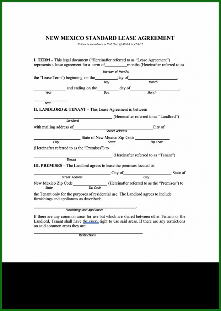 California Residential Lease Agreement Word Document