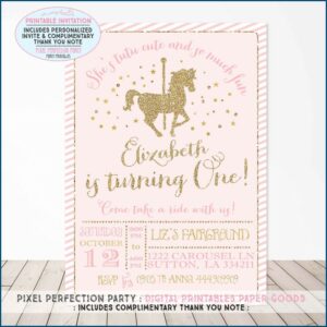 Carousel Invitation Template Free