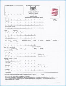 China Embassy In Ethiopia Online Visa Application Form