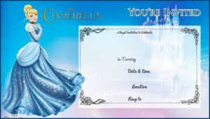 Cinderella Birthday Invitation Templates Free