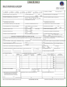 Cms 1500 Form Fill Online