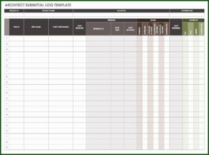 Construction Submittal Form Template