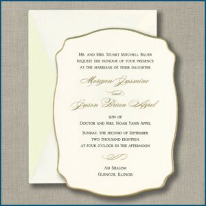 Crane Engraved Wedding Invitations