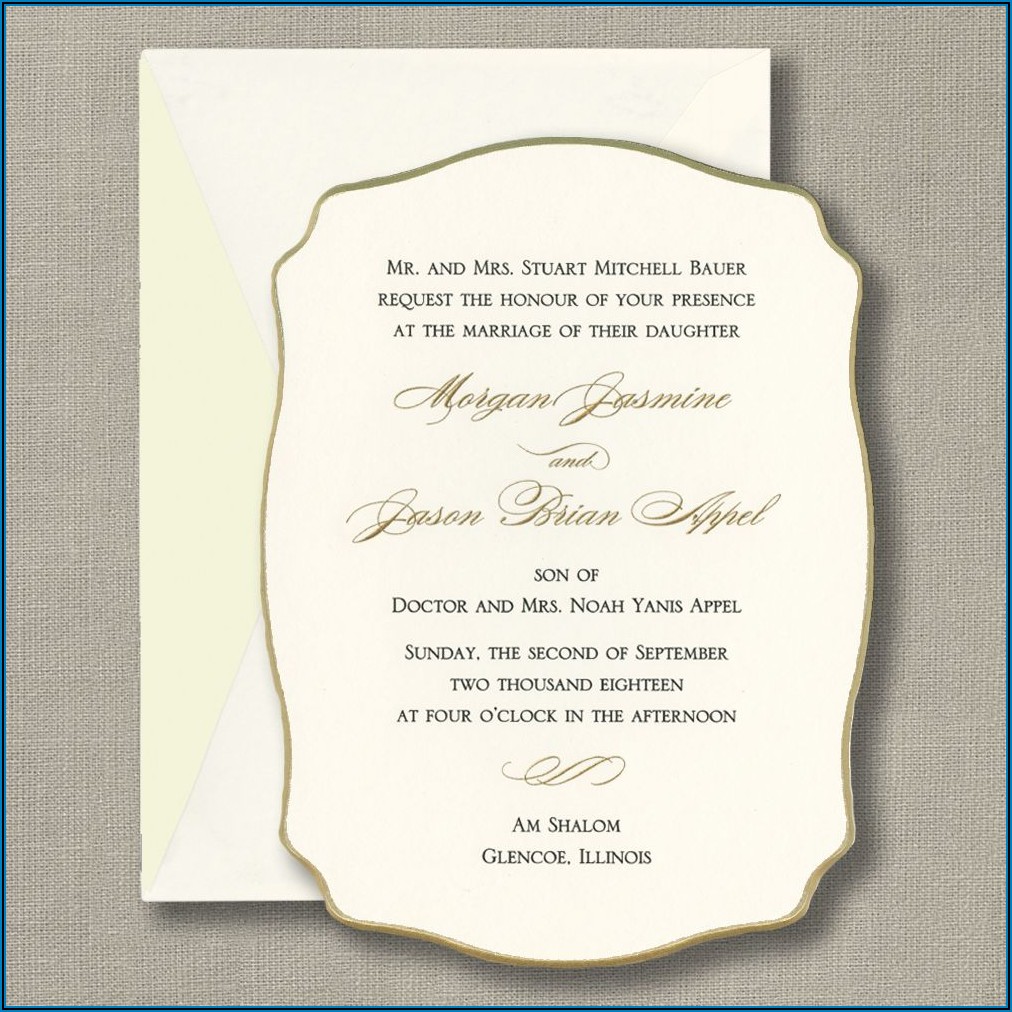 Crane Engraved Wedding Invitations