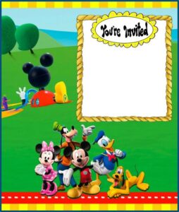 Create Your Own Mickey Mouse Invitations Free