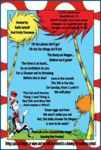 Customizable Dr Seuss Invitations