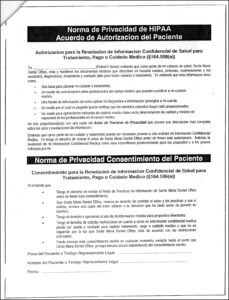 Dental Hipaa Form In Spanish
