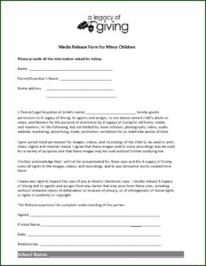 Digital Photo Model Release Form