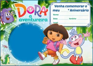 Dora The Explorer Party Invitations Free Printable