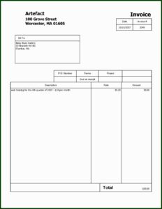 Downloadable Free Invoice Template Pdf