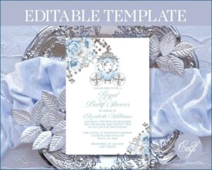 Editable Cinderella Invitation Template