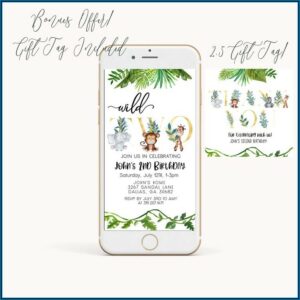 Electronic 1st Birthday Invitations