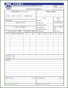 Ems Patient Care Report Narrative Template