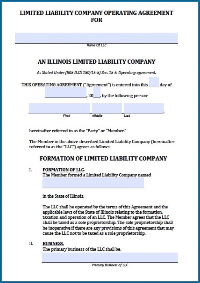 Filing A Llc In Illinois