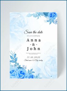 Floral Border Invitation Template