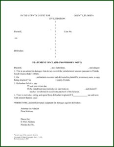 Florida Bar Forms Promissory Note