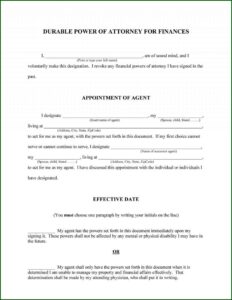 Florida Revocable Power Of Attorney Form