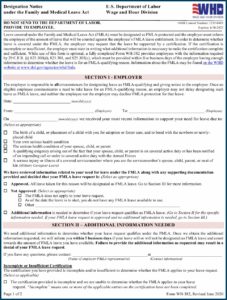 Fmla Paperwork For Employers