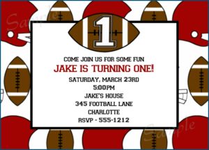 Football Birthday Invitations Templates Free