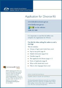 Form For Divorce In Australia