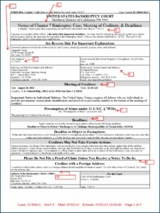 Forms For Filing Chapter 7 Bankruptcy In California
