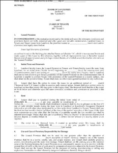 Free Commercial Lease Agreement Ontario Template