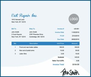 Free Email Invoice Template Pdf