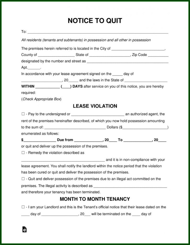 Free Eviction Notice Template Download