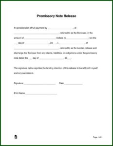 Free Florida Promissory Note Form