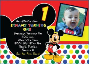 Free Mickey Mouse Birthday Invitation Card Maker