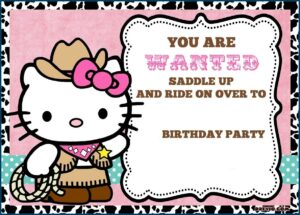 Free Printable Cat Birthday Invitations