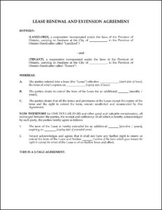 Free Printable Commercial Lease Agreement Ontario