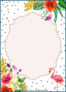 Free Printable Flamingo Birthday Invitations