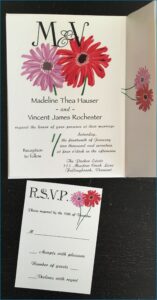 Gerbera Daisy Wedding Invitations