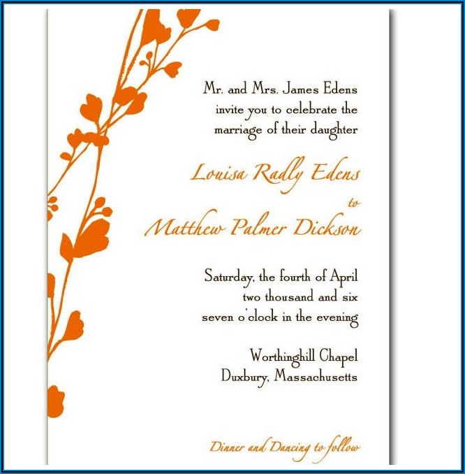 Godly Wedding Invitation Wording