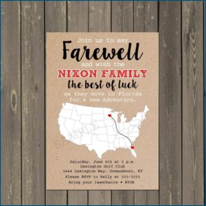 Going Away Invite For Coworker