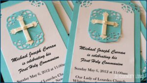 Handmade First Communion Invitations