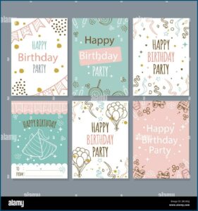 Happy Birthday Invitation Card Template