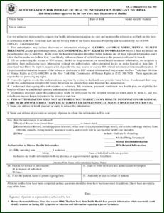 Hipaa Compliance Medical Records Release Form