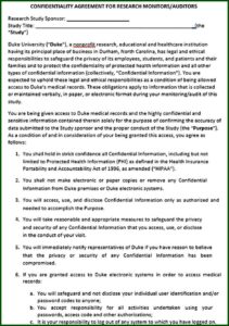 Hipaa Confidentiality Statement Example
