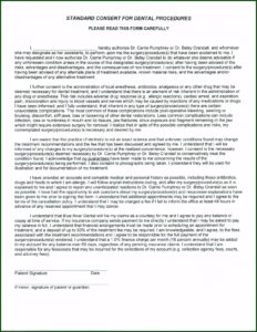 Hipaa Dental Consent Form