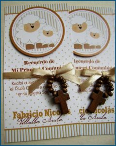 Homemade First Communion Invitations