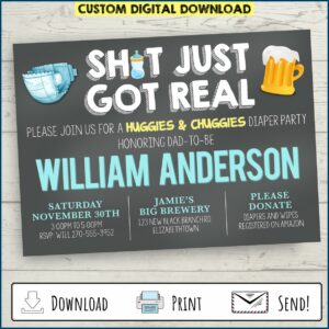 Huggies And Chuggies Free Invitations