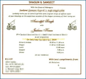 Indian Wedding Invitation Matter