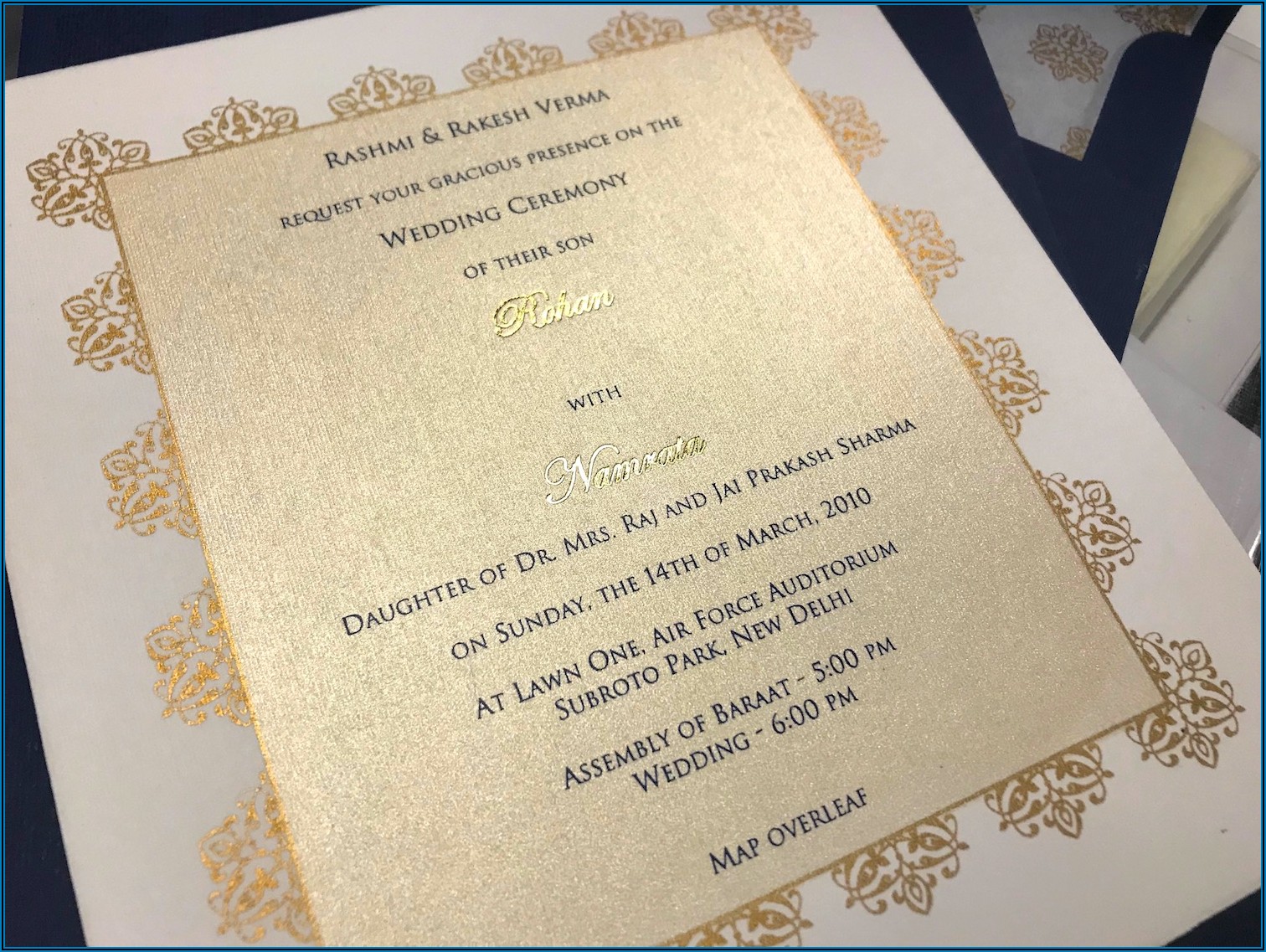 Indian Wedding Invitation Wording Examples When One Parent Is Deceased