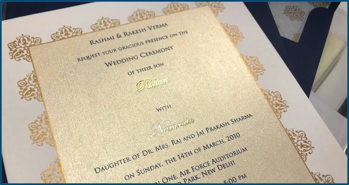 Indian Wedding Invitation Wording In English