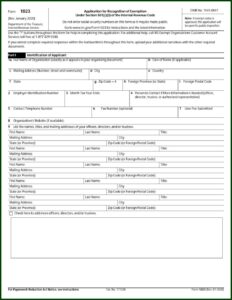 Irs Form 501c3