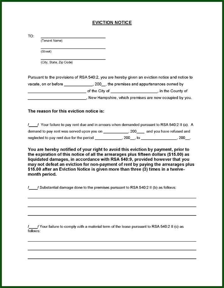 Landlord Eviction Forms