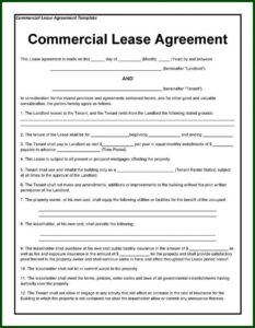 Landlord Rent Agreement Template