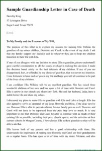 Legal Documents For Child Custody If Parents Die